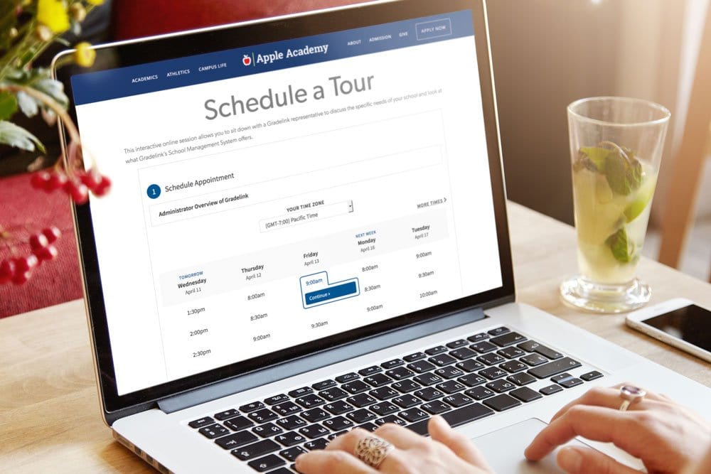 Schedule school tours online