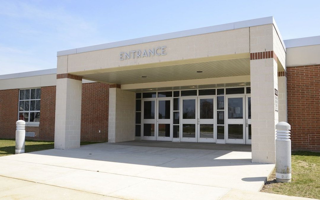 School building entrance