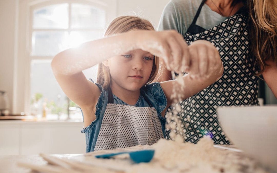 Girl Learning at Home