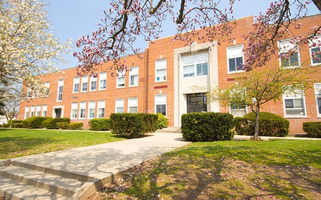 Exterior of school building