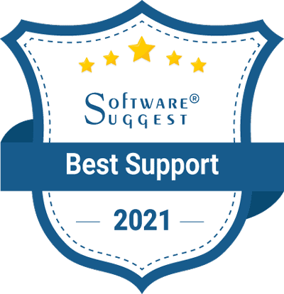 SoftwareSuggest Best Support Award 2021