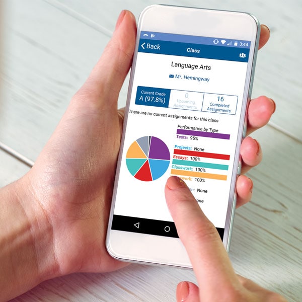 GradelinkAppUser Use the Gradelink app to access the parent student portal