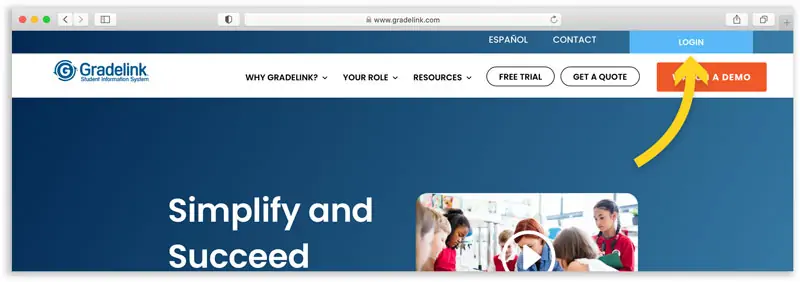 Gradelink Parent Dashboard Login Gradelink Login and Parent Login Button