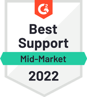 G2BestSupport_22 G2 Best Support Badge 2022