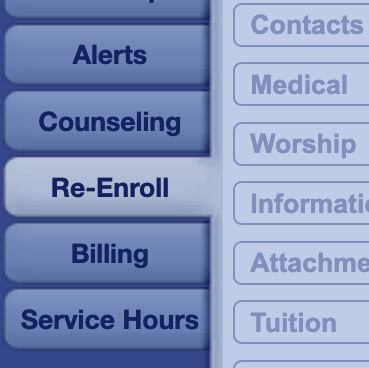 Re-Enroll Tab