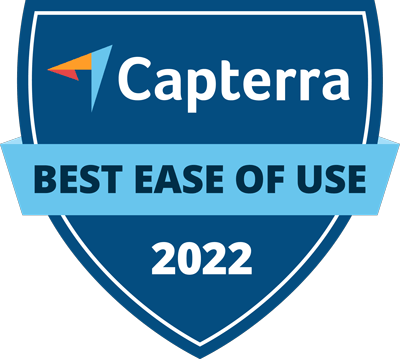 Capterra Best Ease of Use 2022 Badge