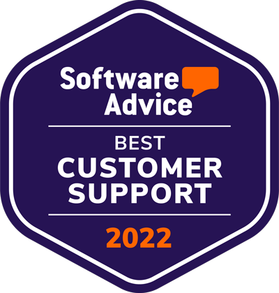 Software Advice Best Customer Support 2022 Badge