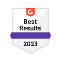G2 Best Results 2023 Badge