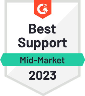 G2 Best Support Badge 2022