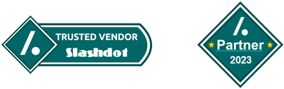 SlashdotBadges2023 Slashdot Trusted Vendor and Partner 2023 Badges