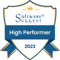 SoftwareSuggest High Performer 2023 Badge