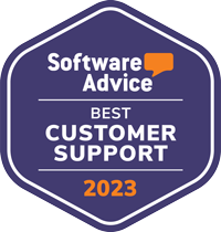 Software Advice Best Customer Support 2023 Badge